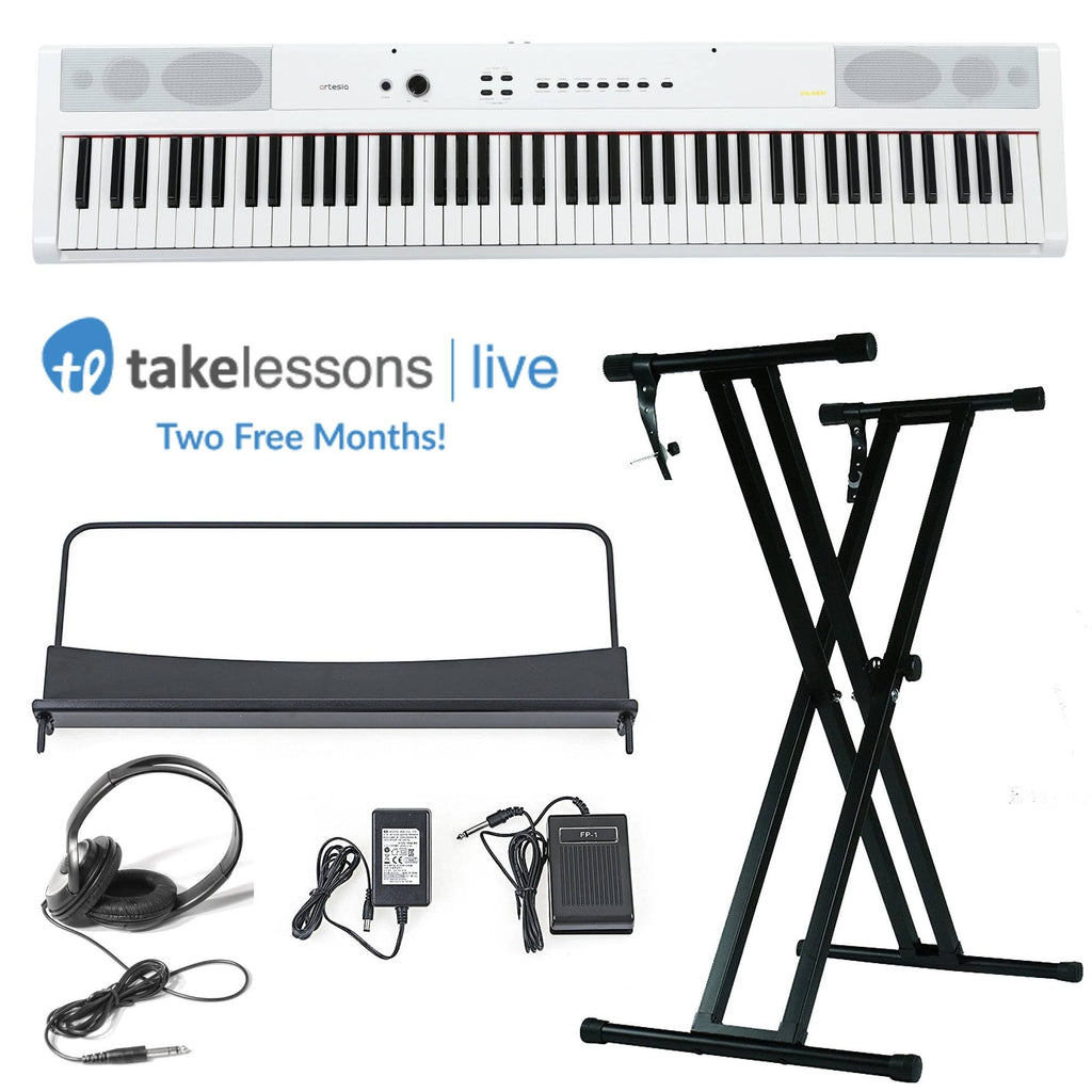 White 88-Key Weighted Hammer Action Digital Piano N353964