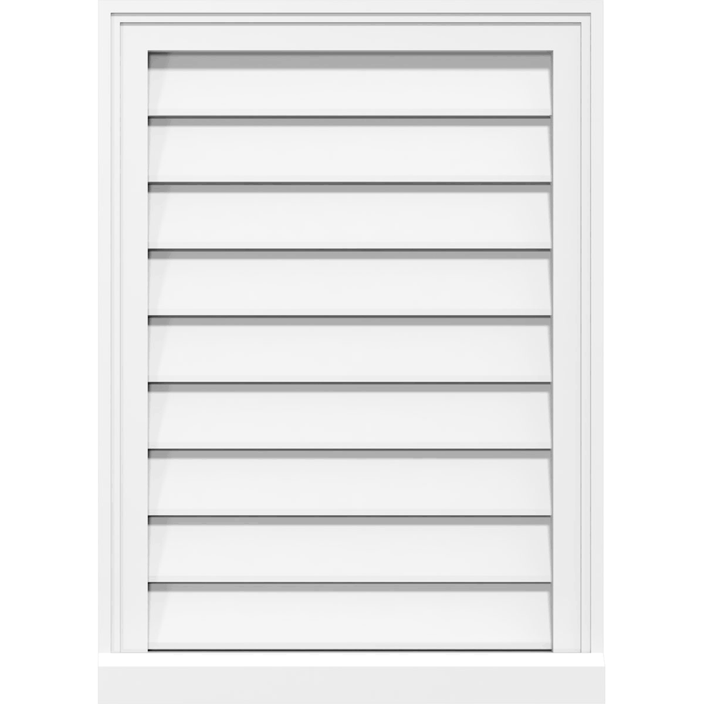 PVC Gable Vent with Brickmould Q69672