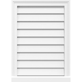 PVC Gable Vent with Brickmould Q69672