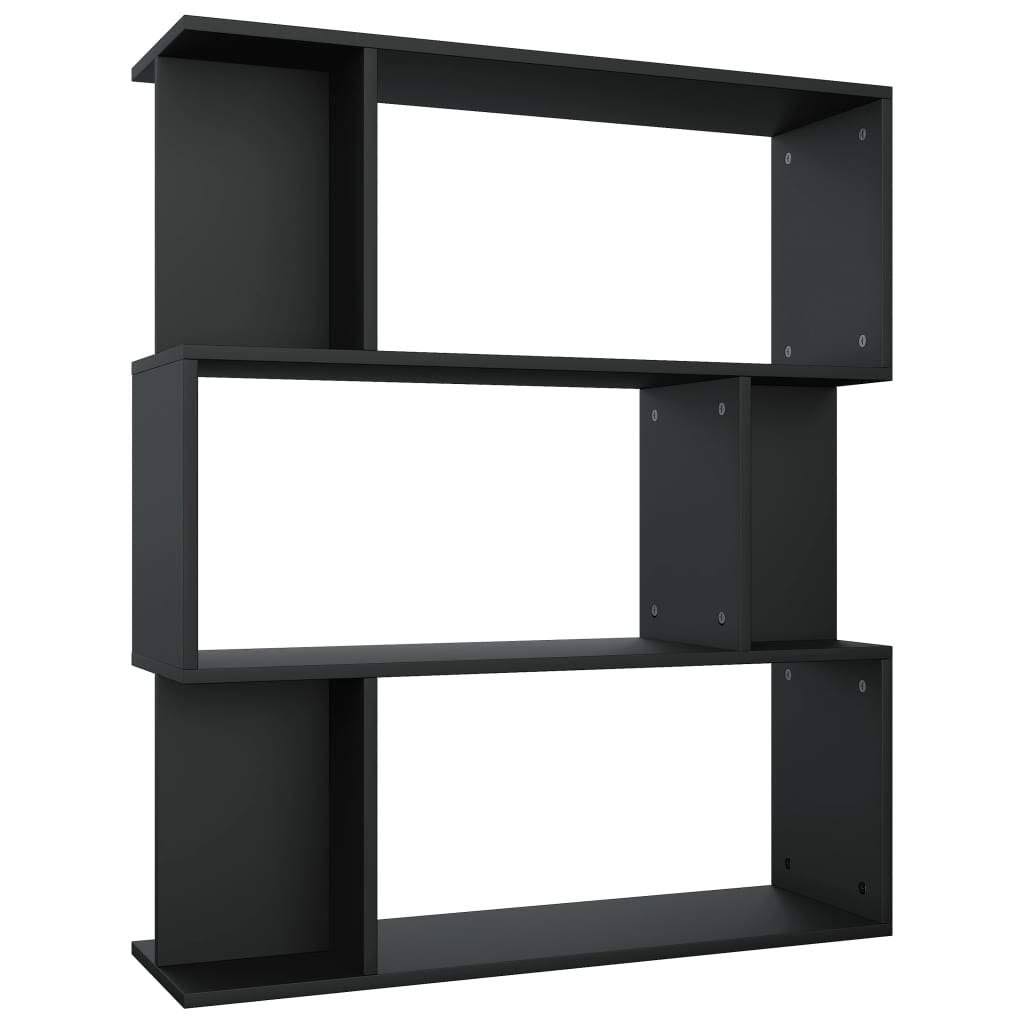 Gray Book Cabinet Room Divider Chipboard V1269