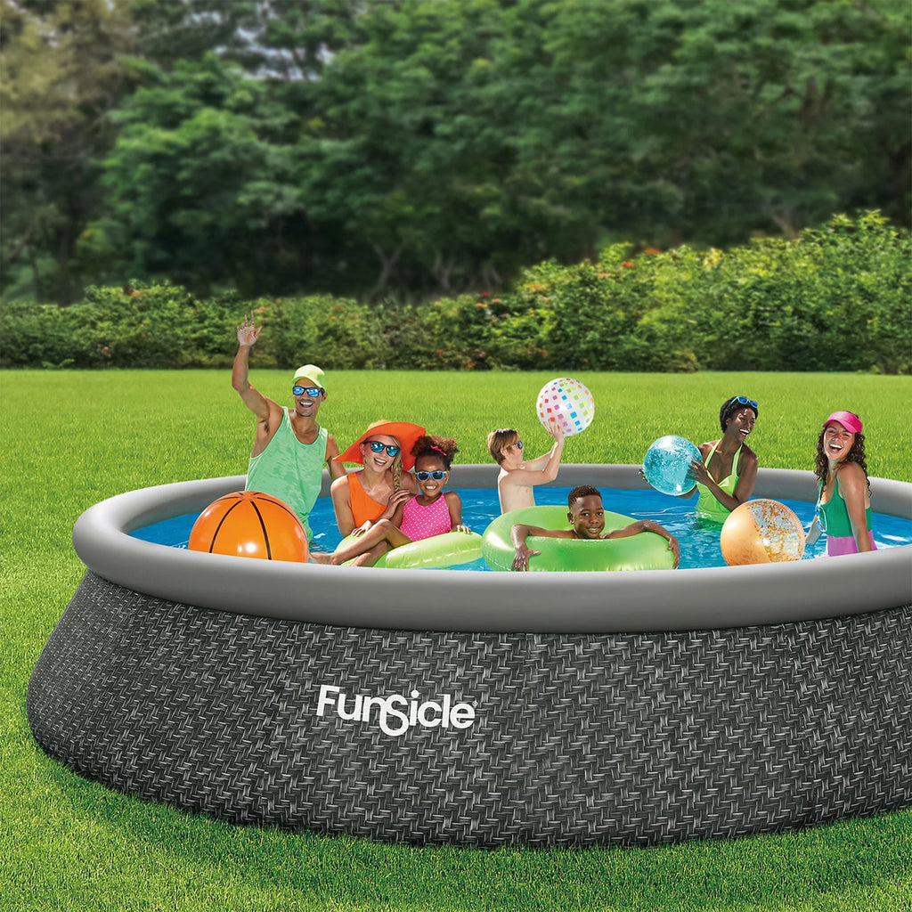 10ft x 30in Round Above Ground Pool with Cartridge Filter Pump O51861