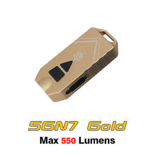 Gold Mini Rechargeable LED Flashlight J286162