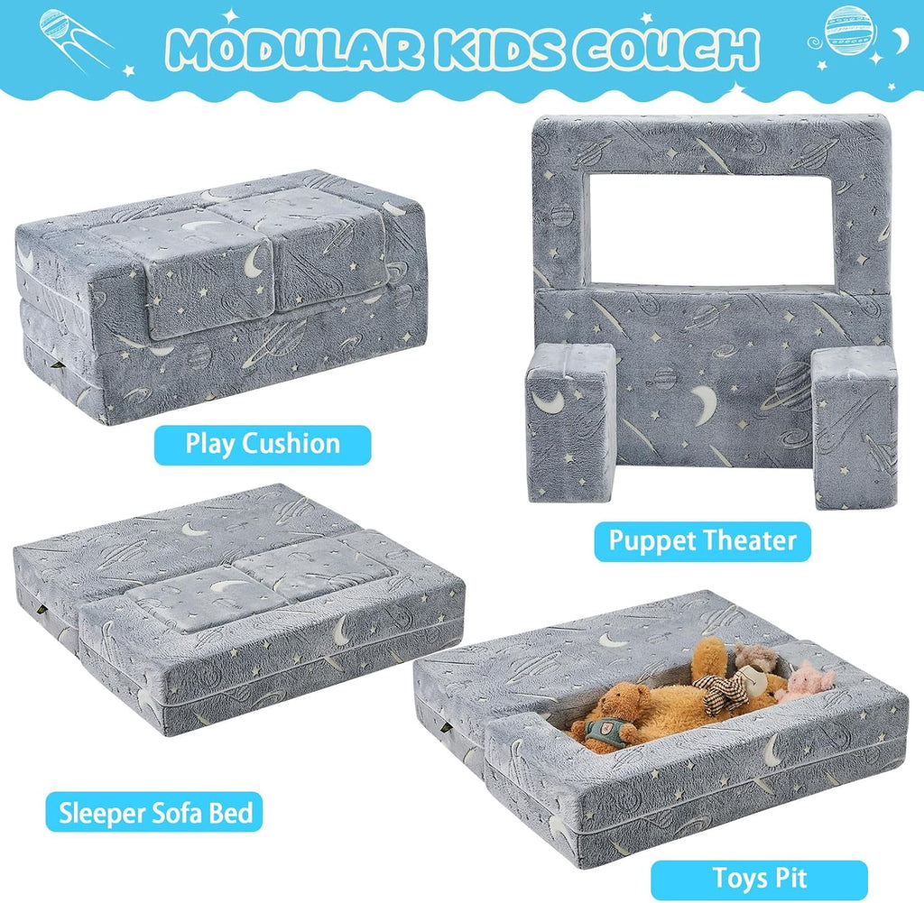 Glow in The Dark 3 in 1 Kids Sofa F963549