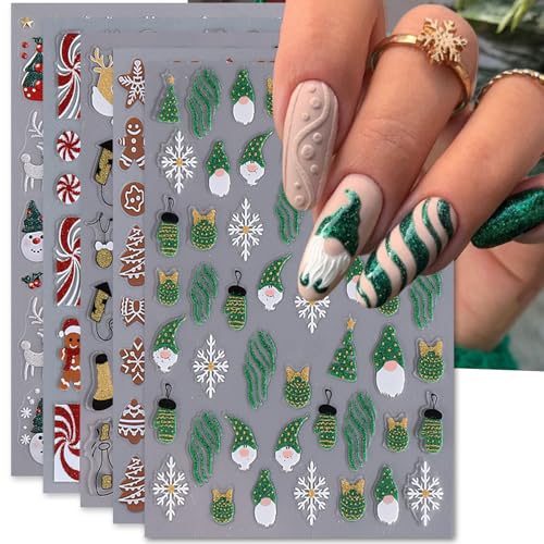 Holiday Nail Art Stickers Variety Pack J24512