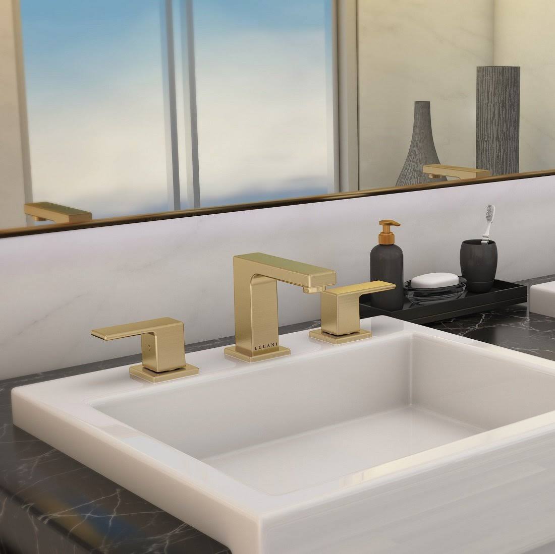 Brushed Nickel 2-Handle Bathroom Faucet W209452