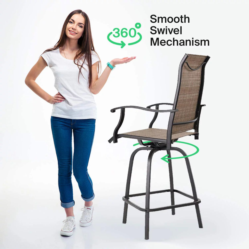 3 Piece Porch Furniture Set with Glass Table P395