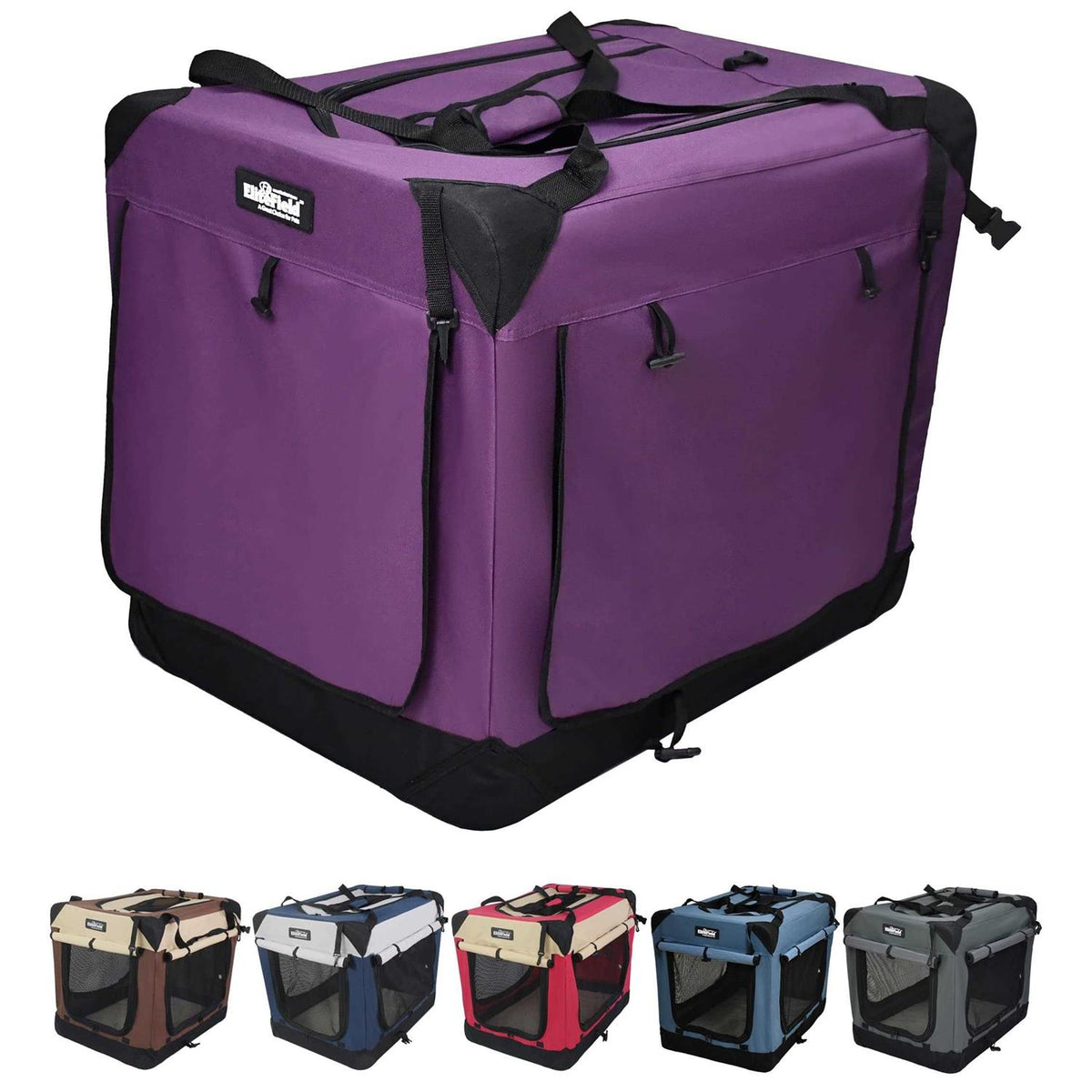 3-Door Folding Soft Dog Crate P630052