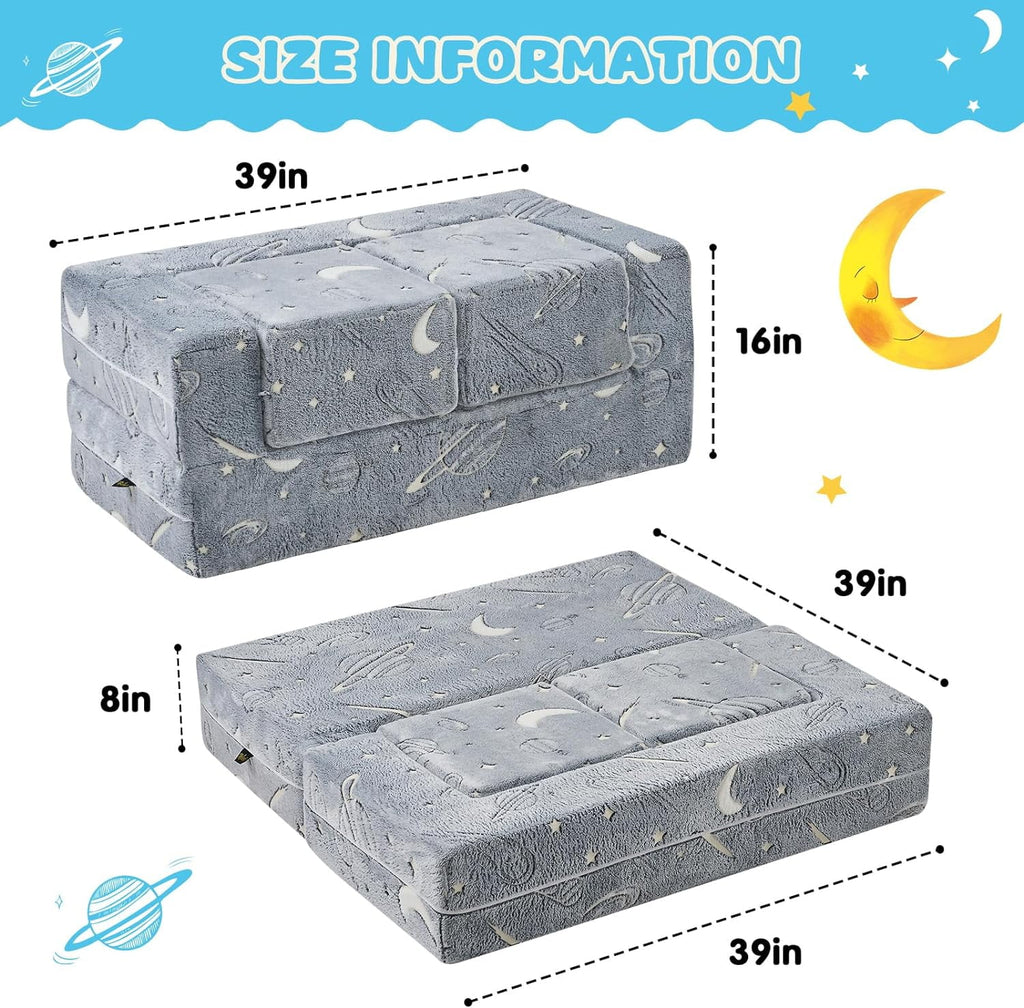 Glow in The Dark 3 in 1 Kids Sofa F963549