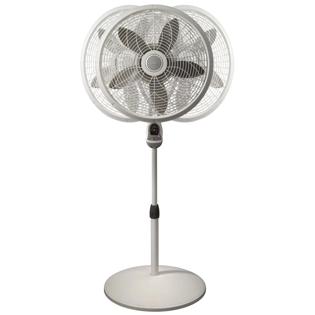 18 Oscillating Pedestal Fan with Remote, 3 Speeds, Black H5484