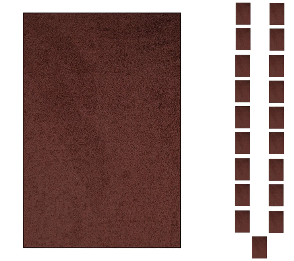 Chocolate Color 2' x 4' Rectangle Rug Set of 20 X443333