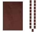 Chocolate Color 2' x 4' Rectangle Rug Set of 20 X443333