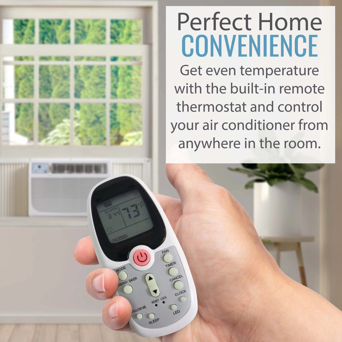12,000 BTU Window-Mount Air Conditioner with LCD Remote Control T994