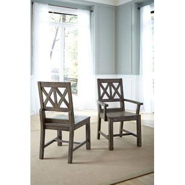 Gray Wood Arm Chair G469
