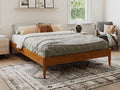Espresso Solid Wood Platform Bed Twin XL Y68970