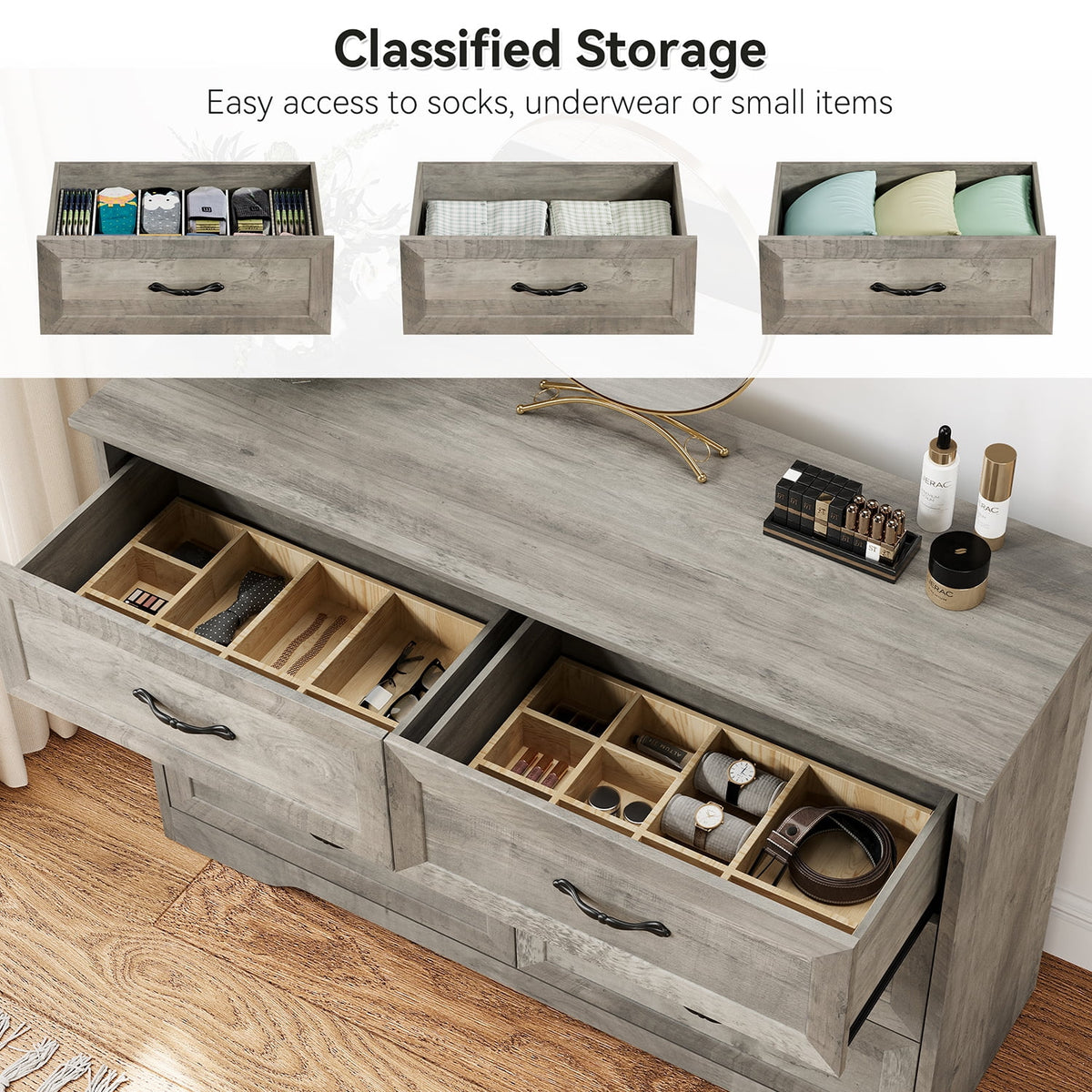 5 Drawer Wood Dresser M856486