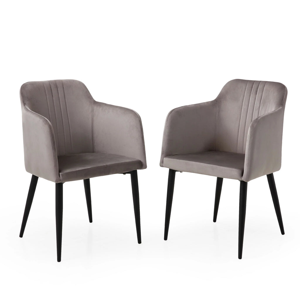 Modern Dining Chair, Set of 2, Midnight Grey C31067