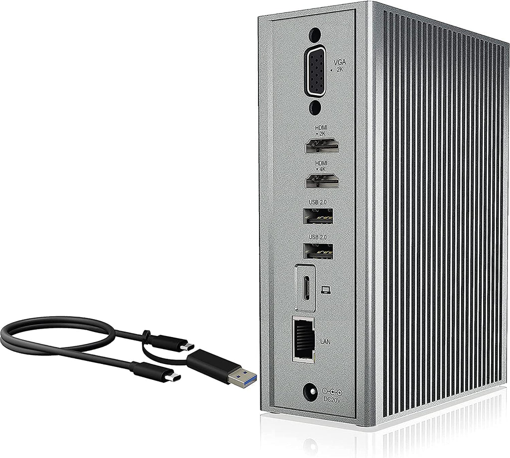 Universal 16 in 1 USB C Docking Station with Dual 4K HDMI, VGA, Ethernet, SD/TF Y881