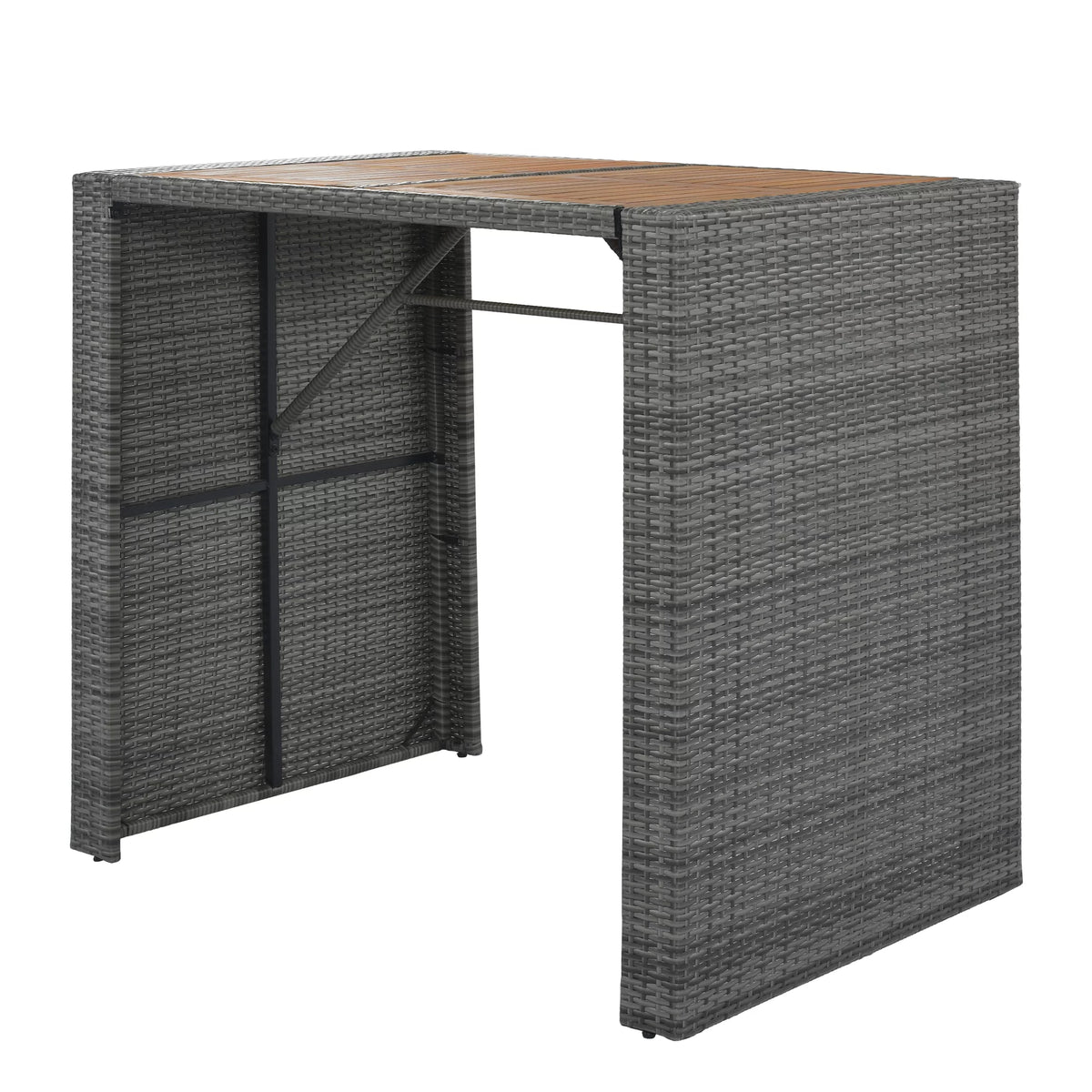 5 Pcs Rattan Patio Dining Table Set E841109