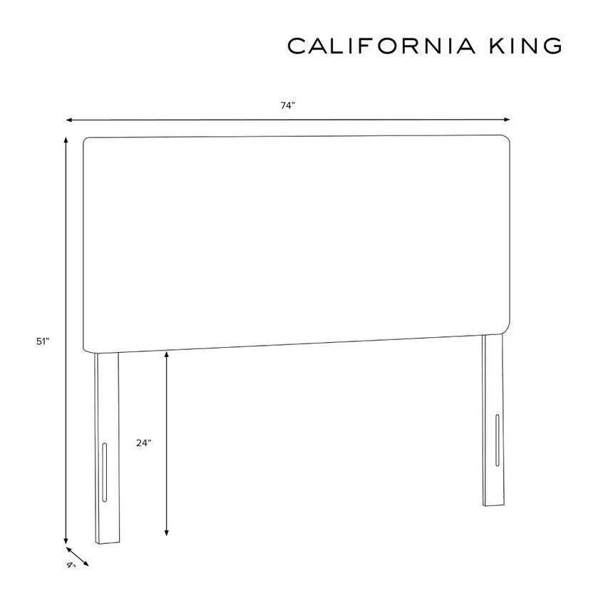 California King Headboard Peach Floral B734