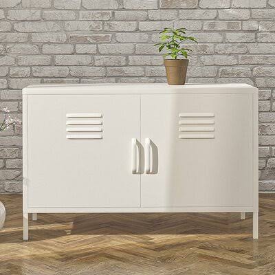 2 Door White Accent Cabinet F7630