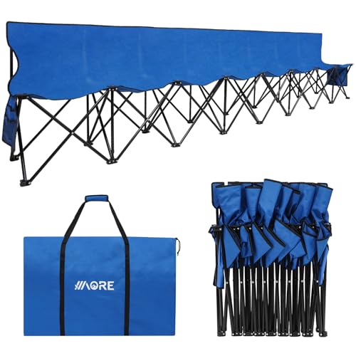 Portable Folding 6 Seats Soccer Bench with Bag B662330