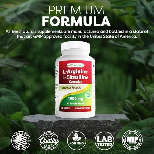 L-Arginine L-Citruline Complex Tablets, 250 Count W24319