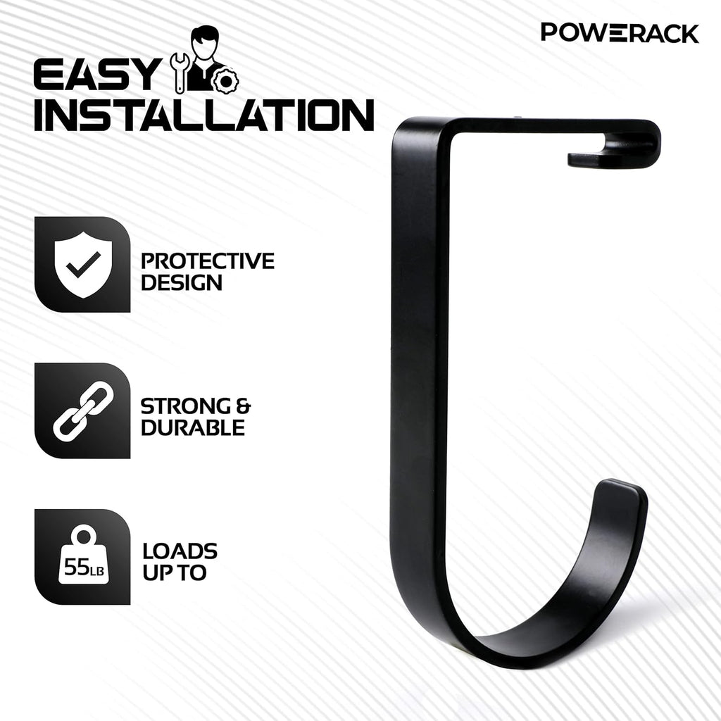 Overhead Garage Shelving Storage Rack, Adjustable 3’ x 6’, Heavy Duty Mounted Storage Shelves with 4 Flat Hooks E88559