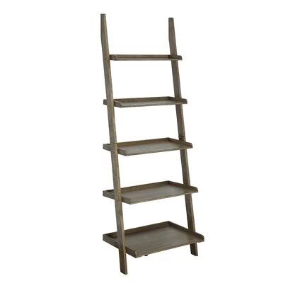 Driftwood Ladder Bookcase Z62579