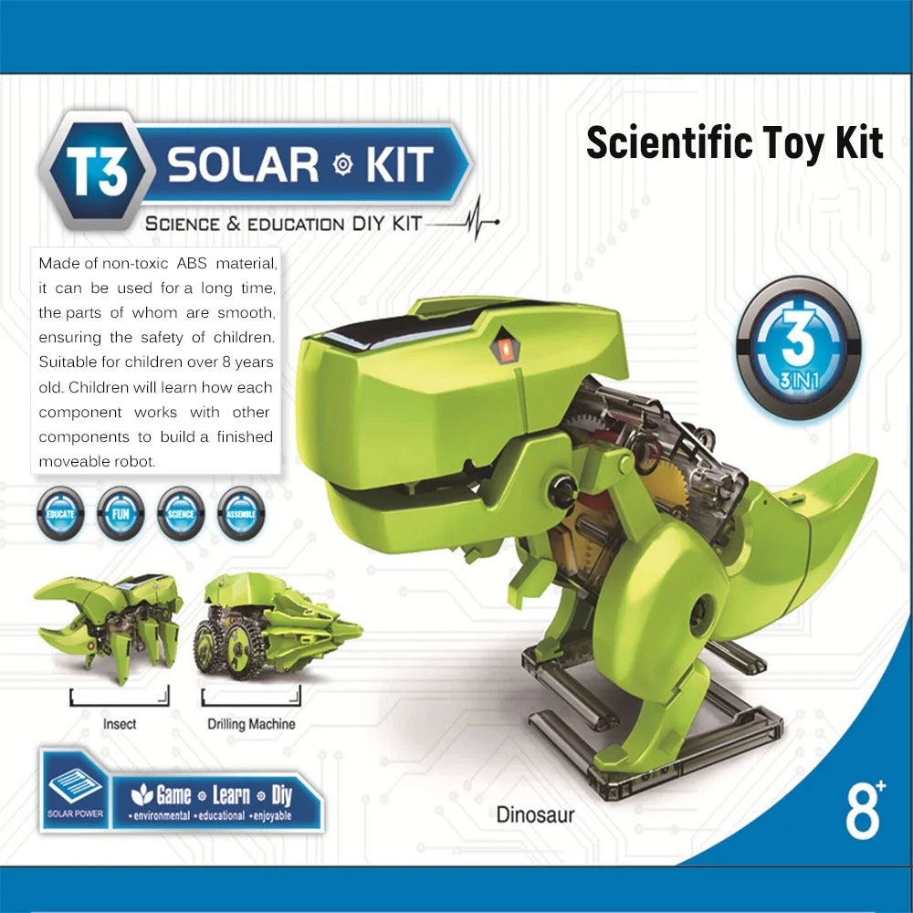 3 in 1 Solar Robot DIY STEM Science Toy Assembly Model N388