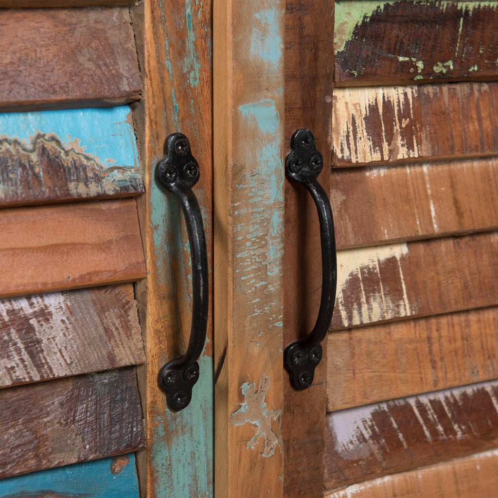 Distressed Wooden Bar Cabinet S20041