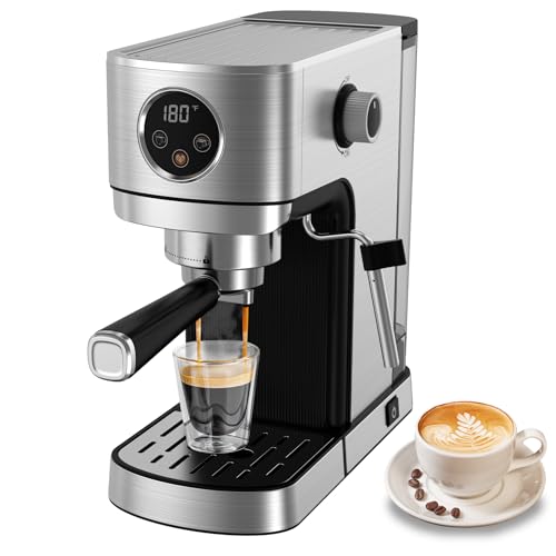20 Bar Stainless Steel Espresso Machine with Steam Milk Frother U5969