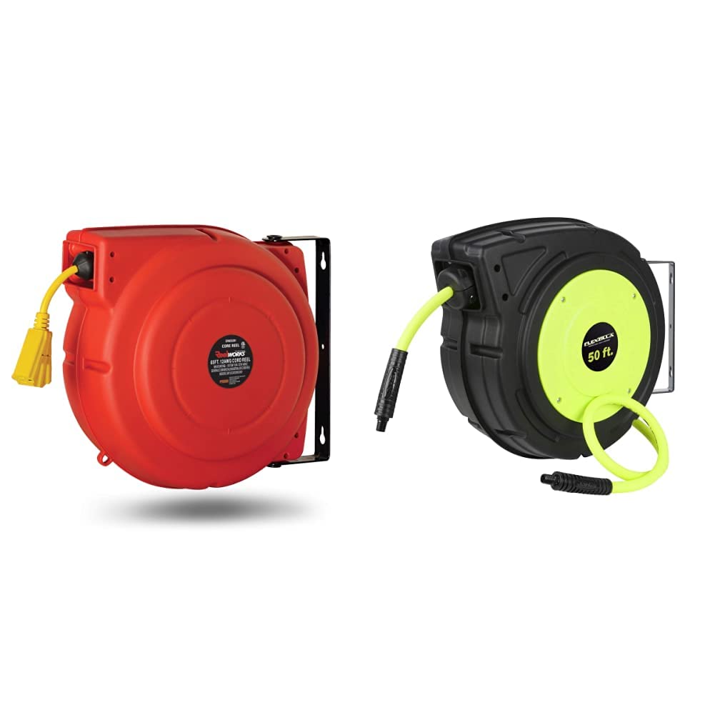 Extension Cord Reel Retractable 12AWG x 65' Heavy Duty Cable O928