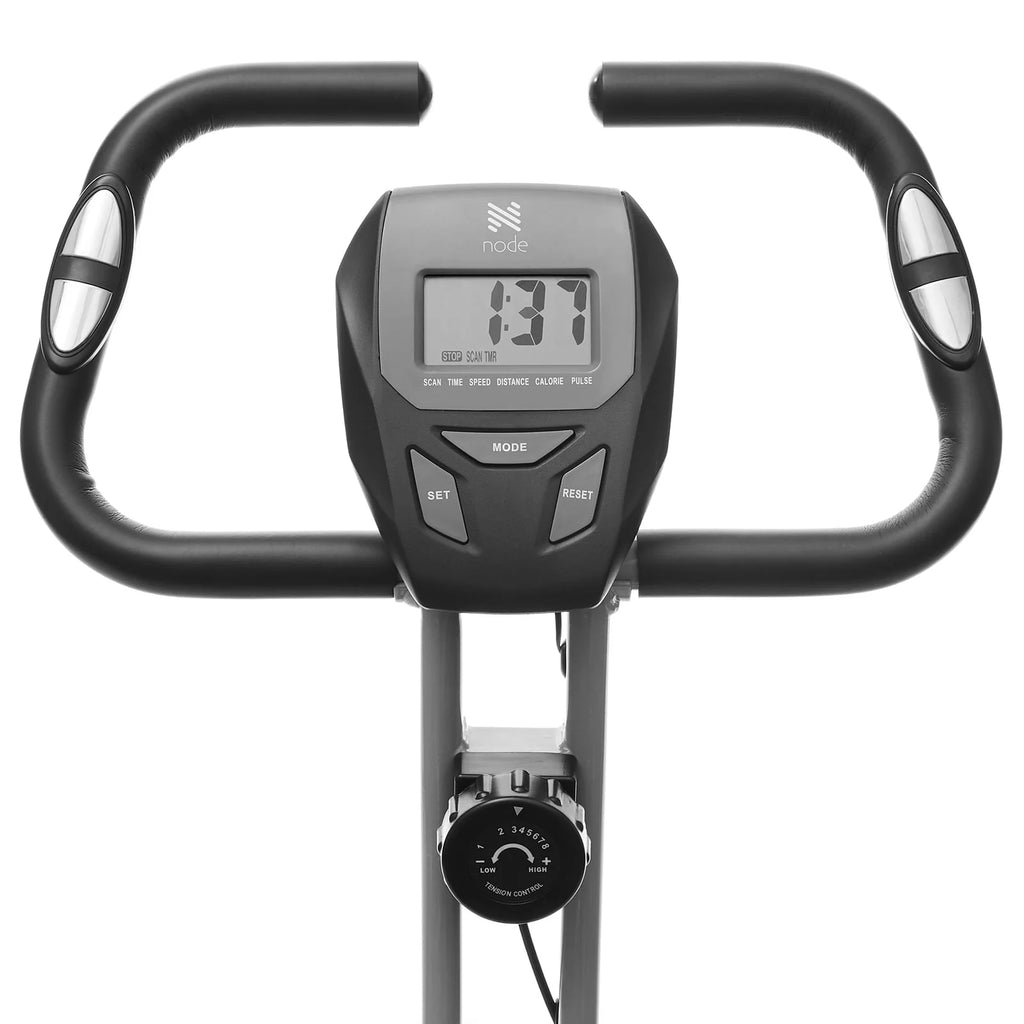 Folding Upright Stationary Exercise Bike with Magnetic Resistance H192264