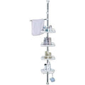4-Tier Corner Shower Caddy with Towel Bar D20049