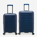 Navy 2-Piece Expandable Hardshell Spinner Set with USB Port L334335
