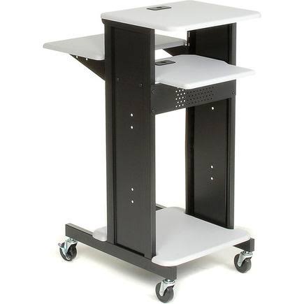 Gray & Black Projector Presentation Cart T44512