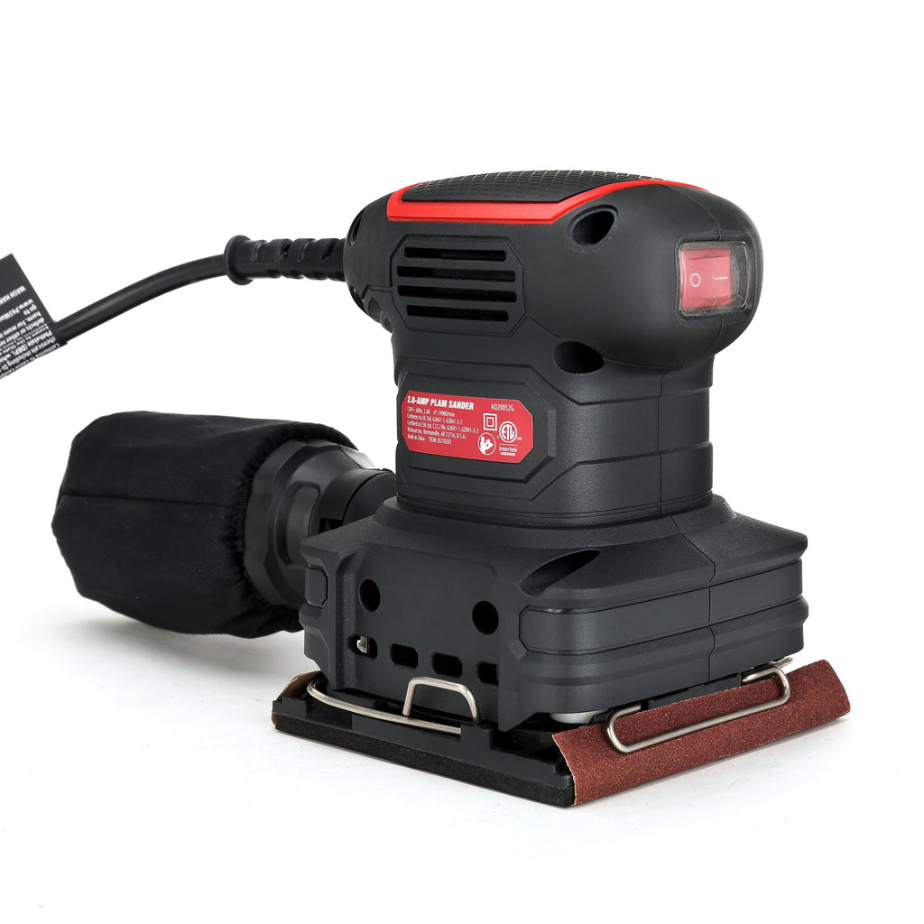 2 Amp Corded 1/4 Sheet Palm Sander with Dust Bag A21814