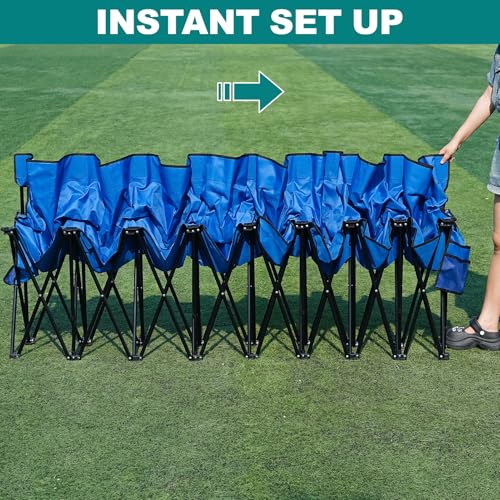 Portable Folding 6 Seats Soccer Bench with Bag B662330