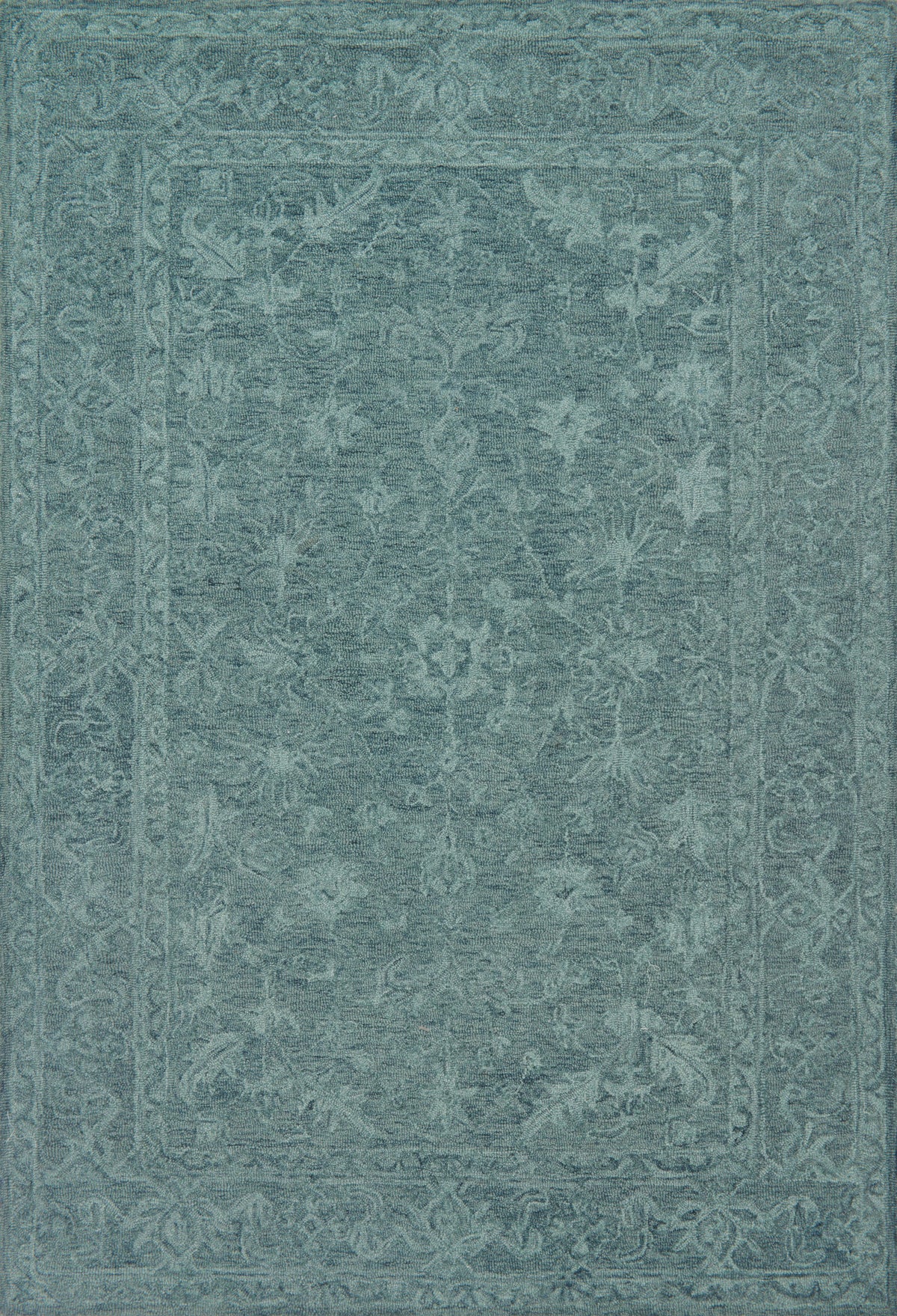 Teal 9'3 x 13' Rug V498