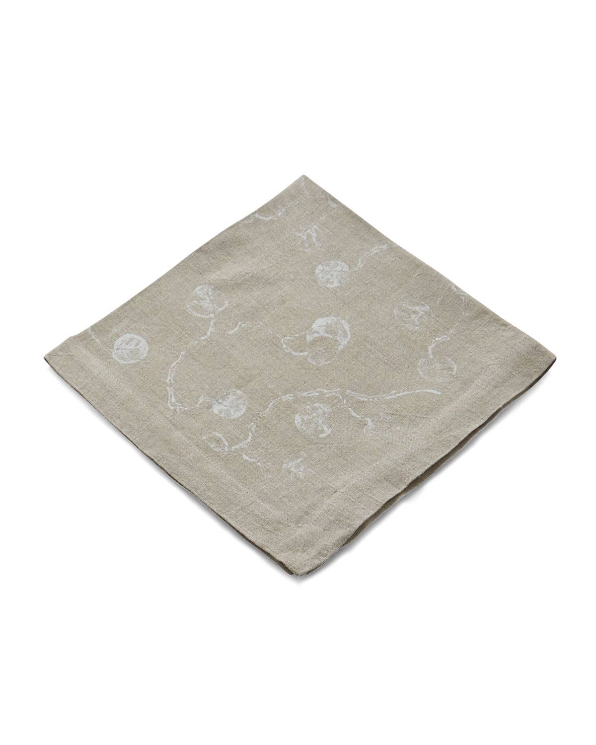 Botanical Leaf Printed Dinner Napkin Set of 4 I964