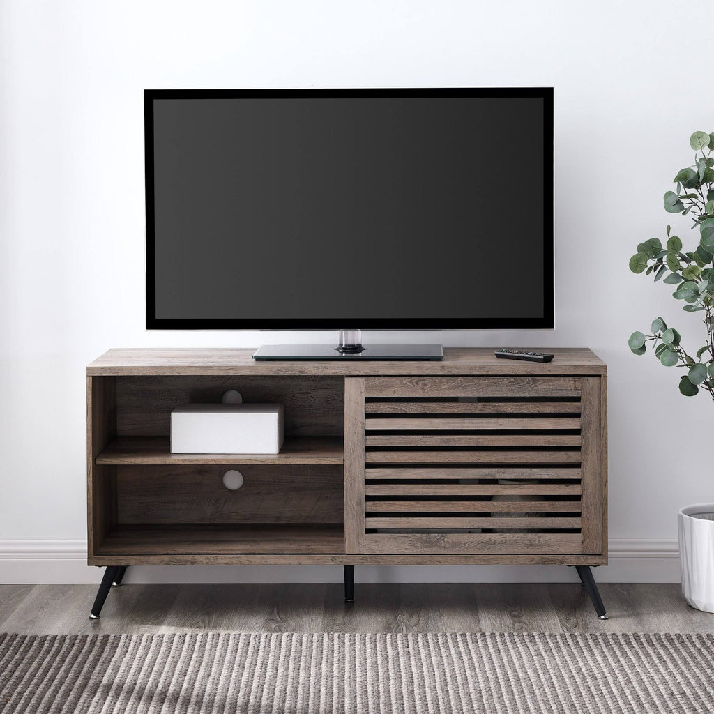 Sliding Door TV Console - Grey Wash A6262