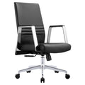 Black Upholstered Leather Swivel Office Chair O4771
