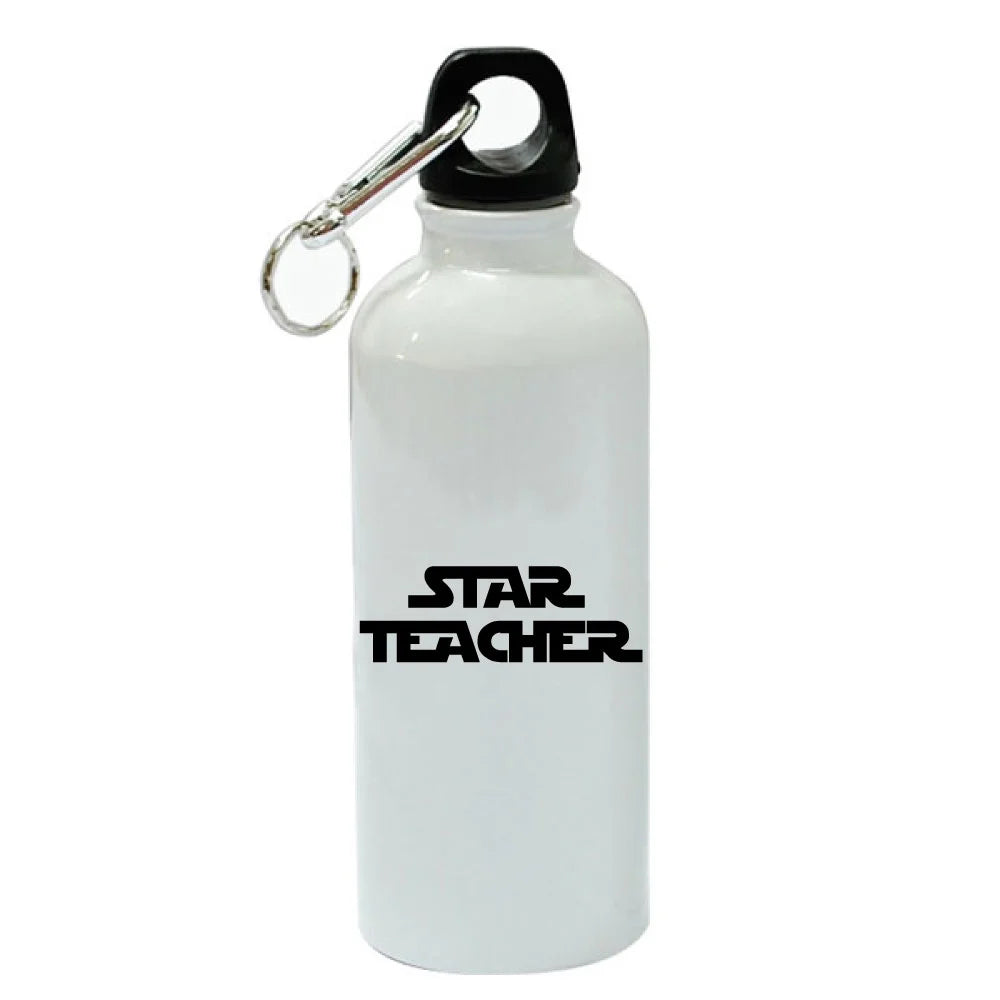 White Aluminum Sports 20 oz Water Bottle H674