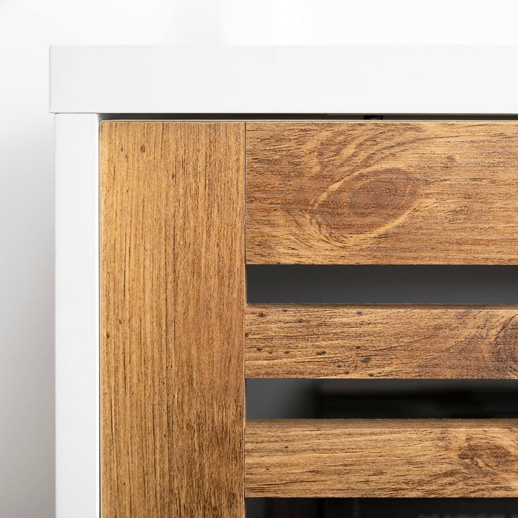 Sliding Door TV Console - Grey Wash A6262