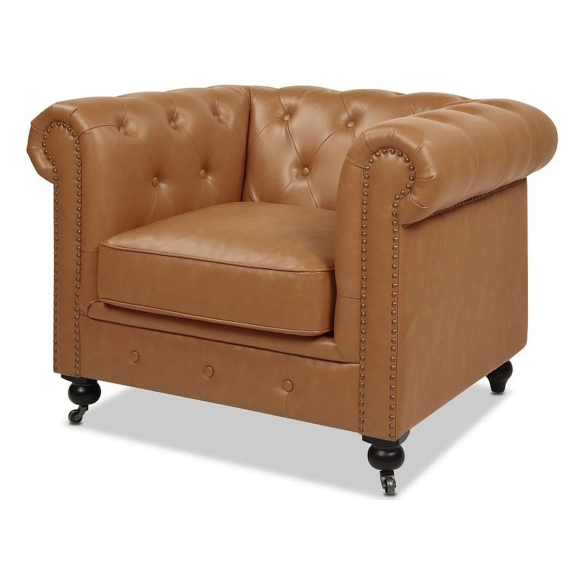 Caramel Tan Brown Armchair D407345