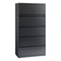 Charcoal 5-Drawer Metal Lateral File Cabinet G6161