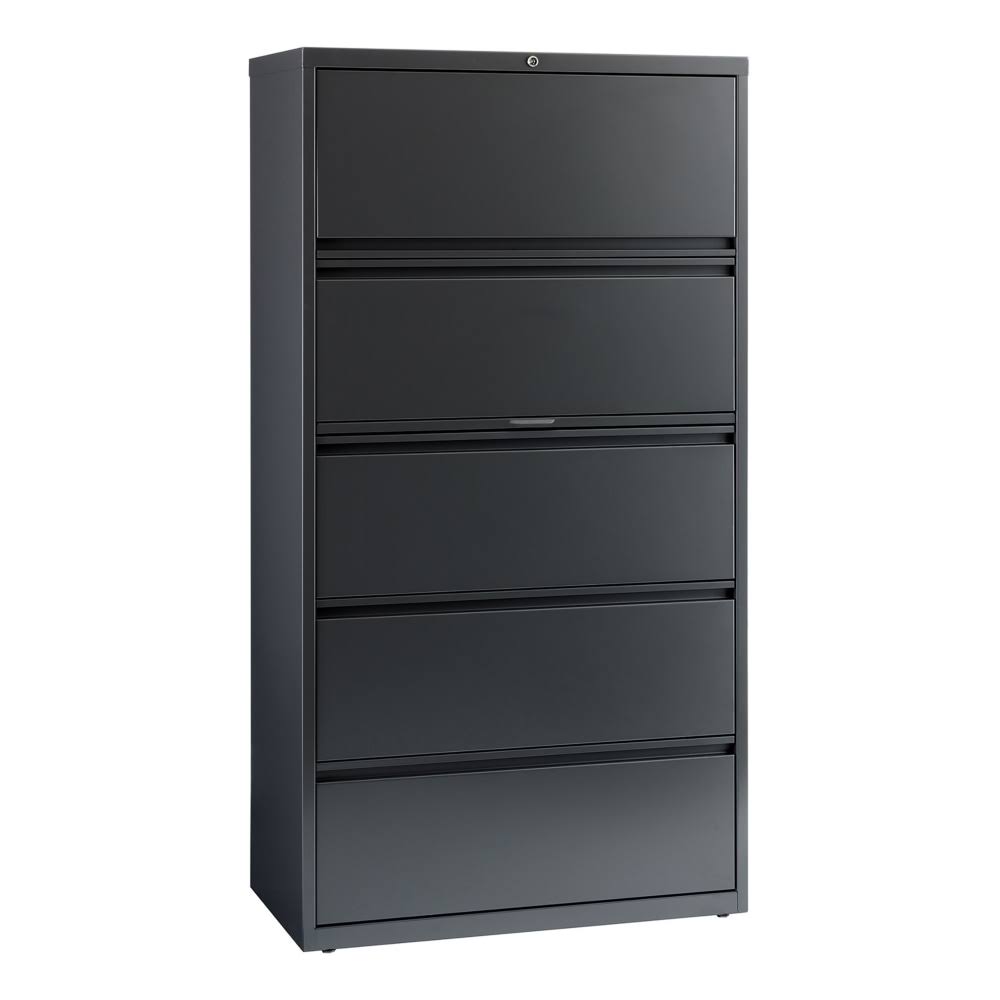 Charcoal 5-Drawer Metal Lateral File Cabinet G6161