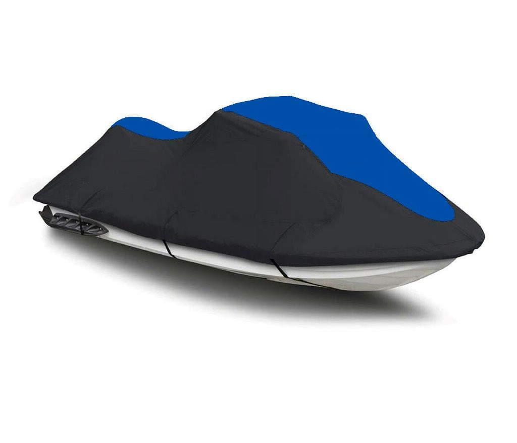 Black Blue Heavy-Duty 600 Denier Jet Ski PWC Cover K37714