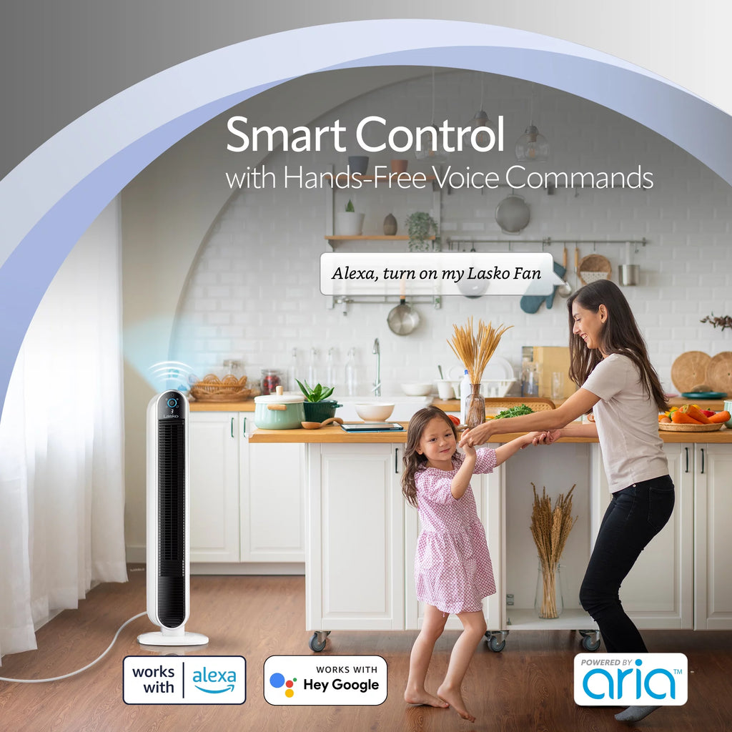 40" Smart Tower Fan with Wi-Fi, 5 Speeds A803687