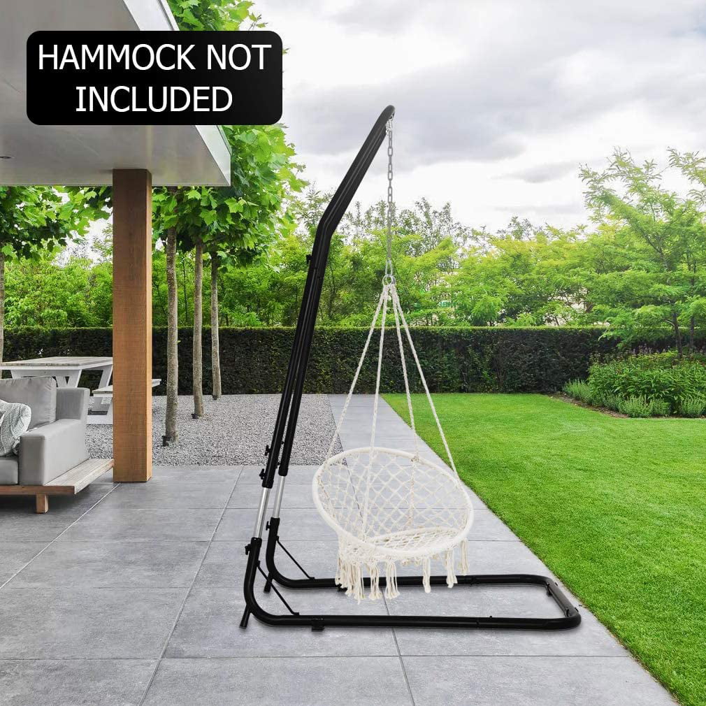 Hammock Chair Stands Solid Steel Black X6119